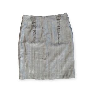 Anthropologie Girls From Savoy Pencil Skirt gray Sz 4 small
